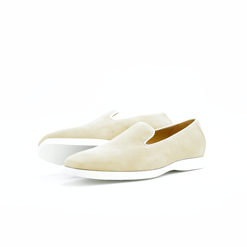 VIALE | Sand Suede loafers