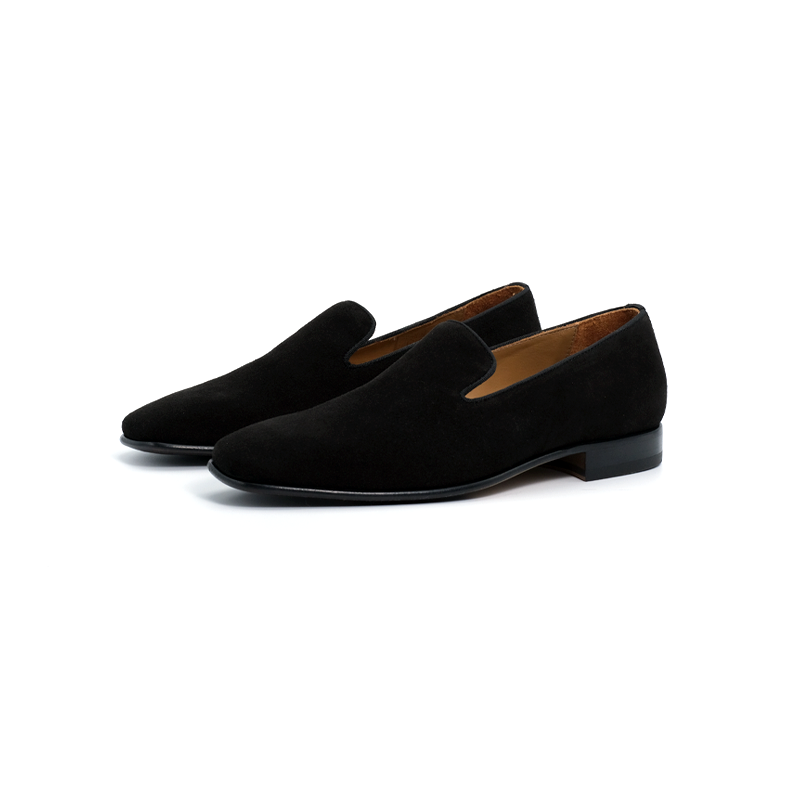 SIROLO - CLASSIC | Black suede loafer