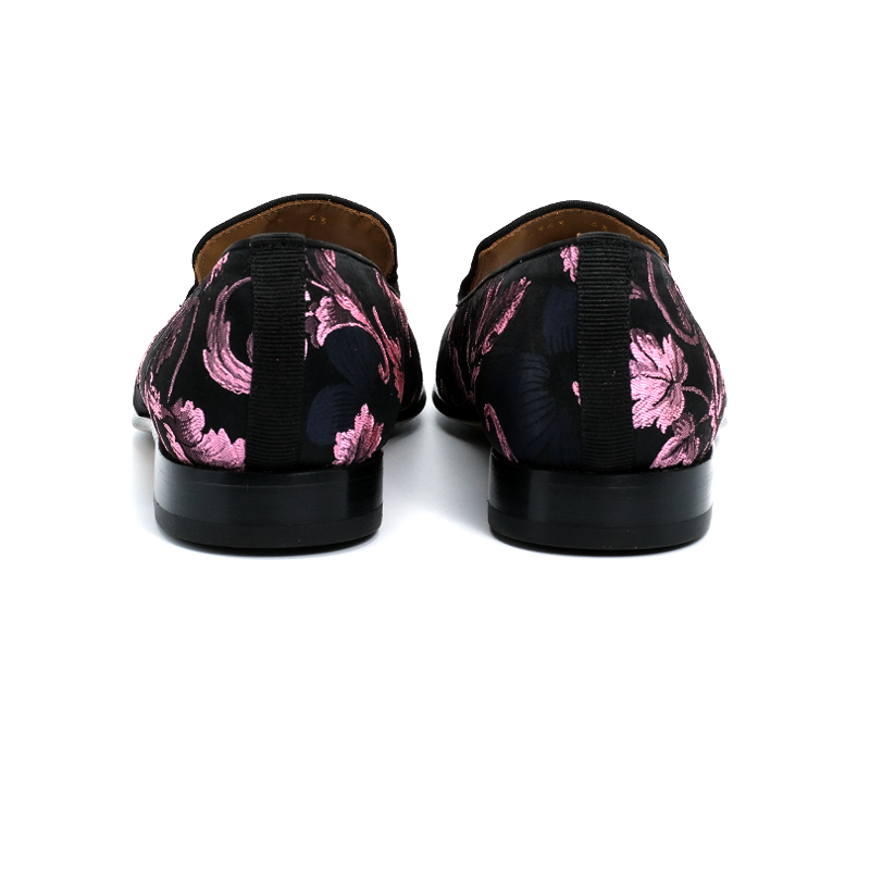SIROLO - FIORI | Violet Silk loafer