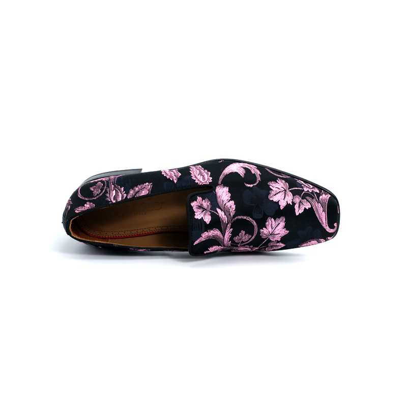 SIROLO - FIORI | Violet Silk loafer