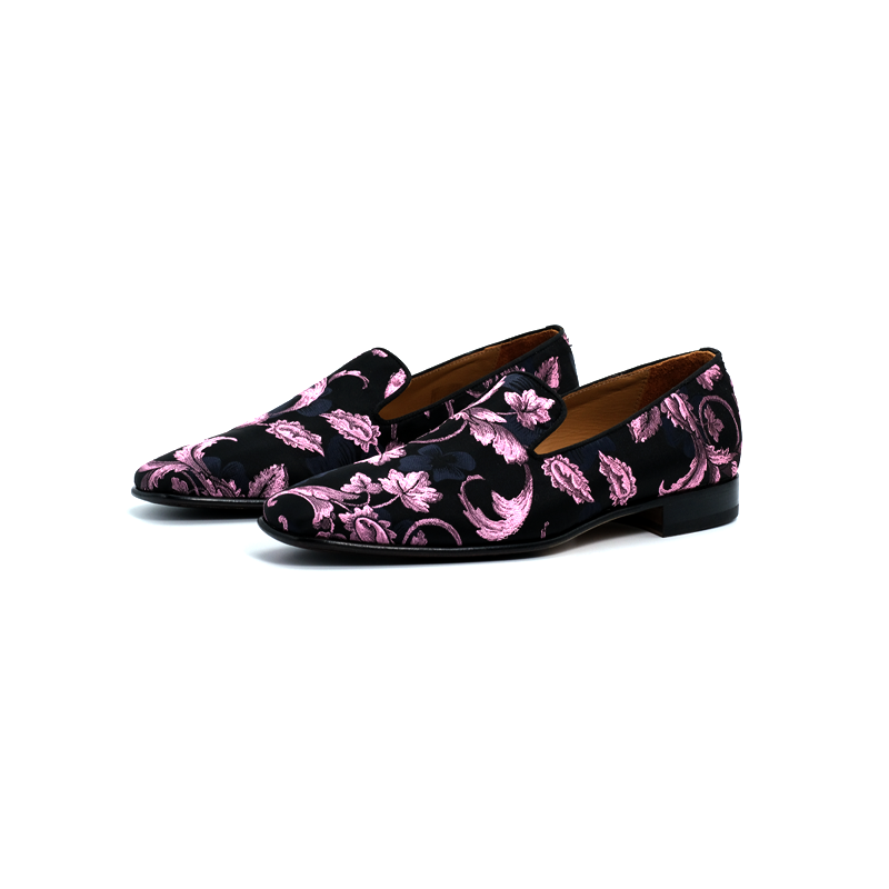 SIROLO - FIORI | Violet Silk loafer