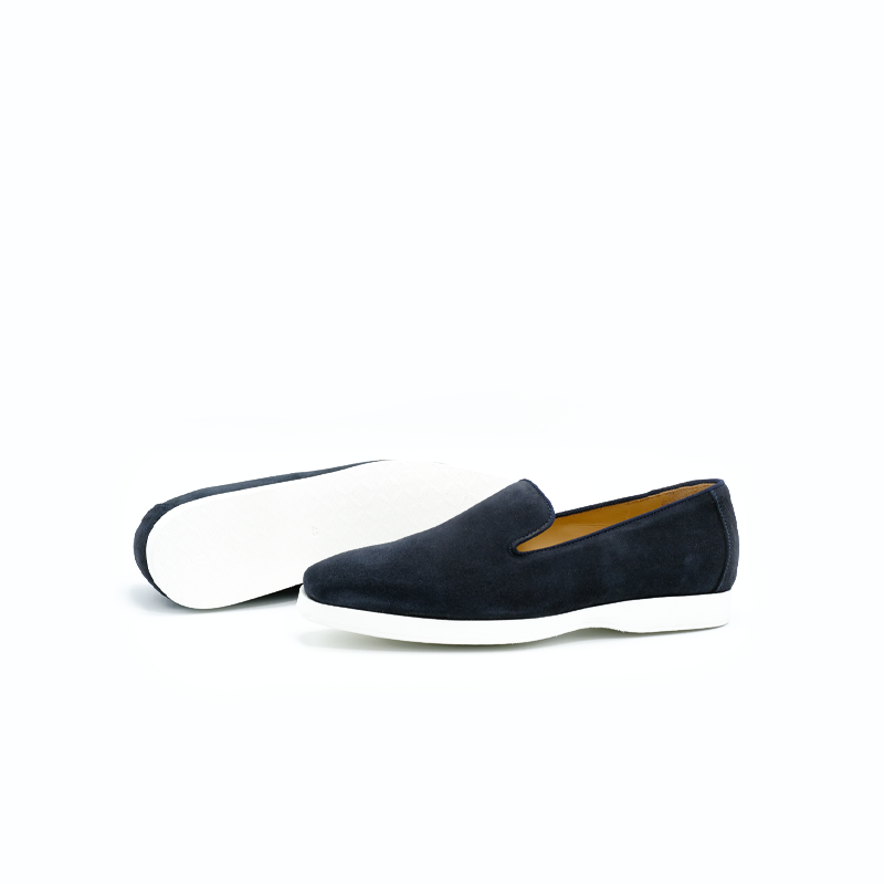 VIALE | Navy Blue Suede loafers