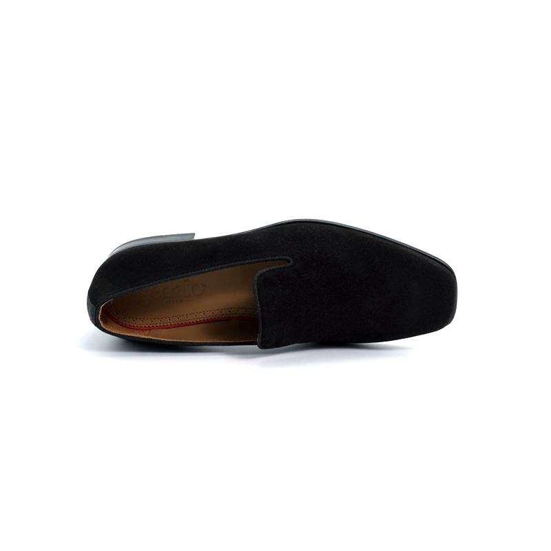 SIROLO - CLASSIC | Black suede loafer