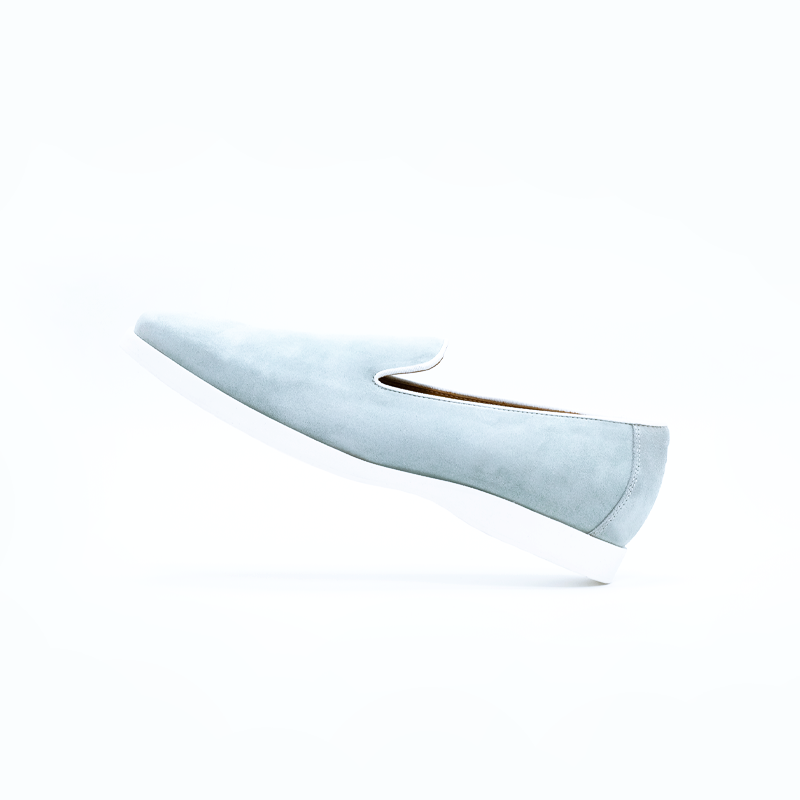 VIALE | Baby Blue Suede loafers