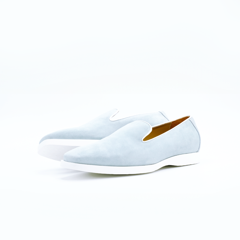 VIALE | Baby Blue Suede loafers