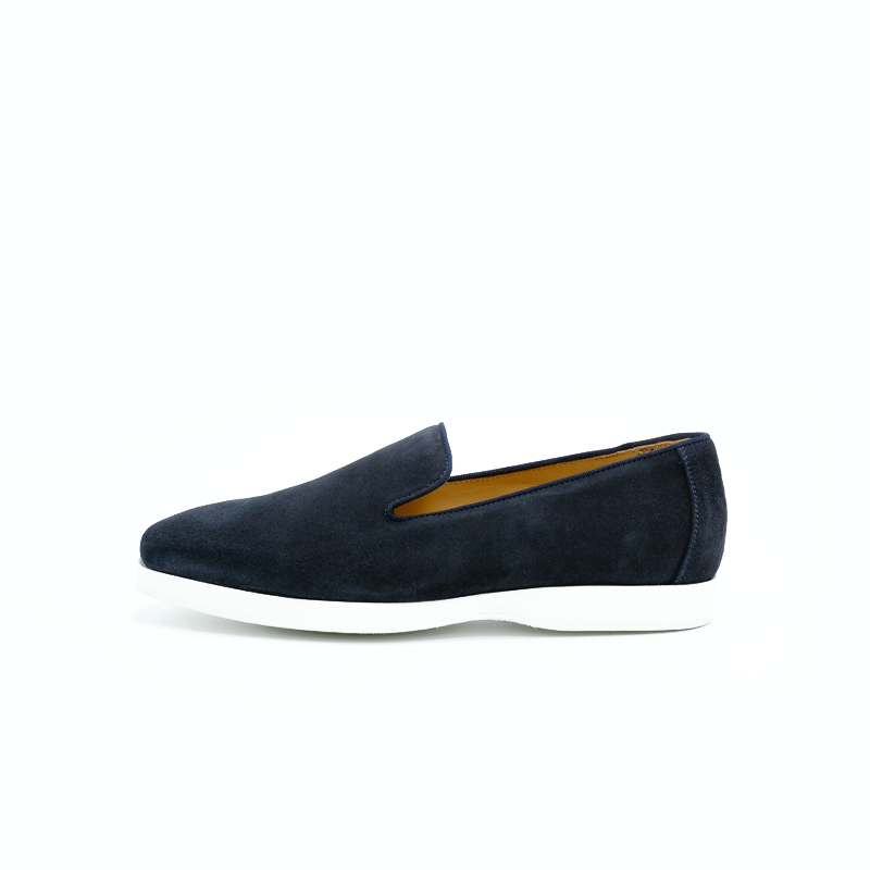 VIALE | Navy Blue Suede loafers